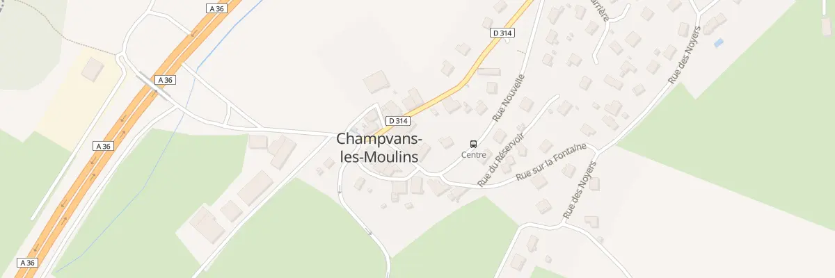 Plan du 16 Rue Nouvelle à Champvans-les-Moulins