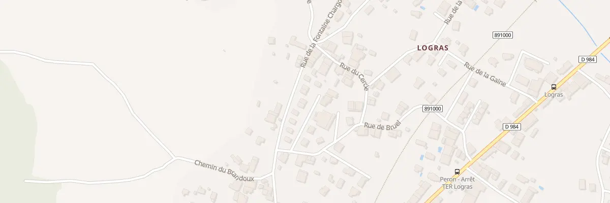 Plan du 386 Rue de Bruel à Péron