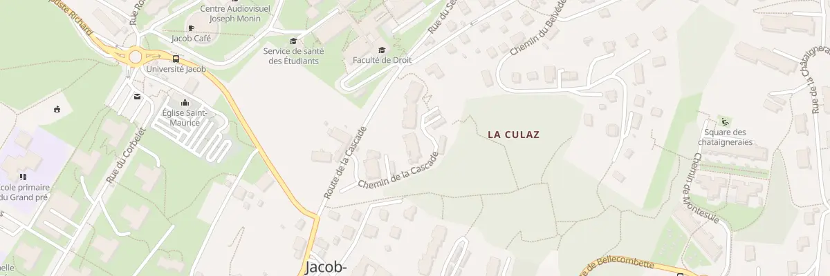 Plan du 23 Che de la Cascade à Jacob-Bellecombette