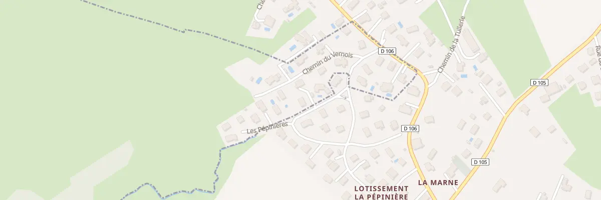 Plan du 40 Lot Les Pepinieres à Grandfontaine