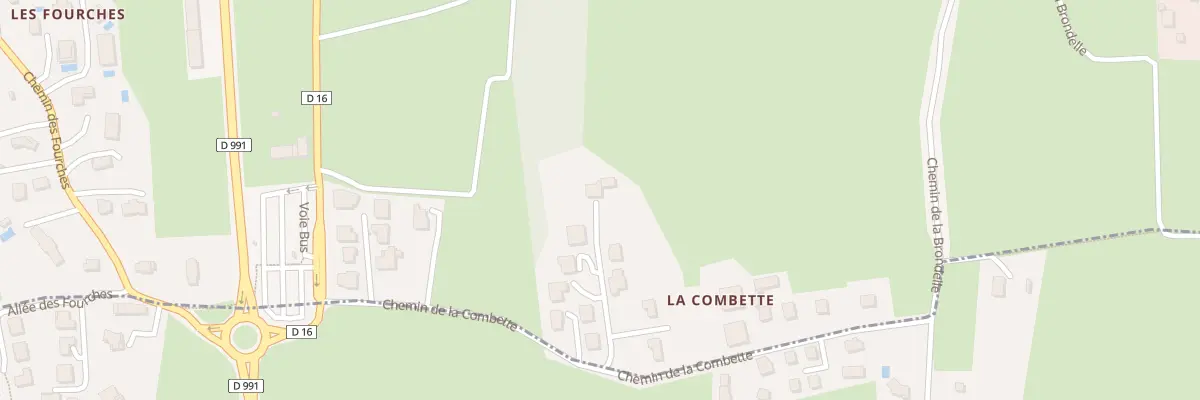 Plan du 309 Che de la Combette à Sonnaz