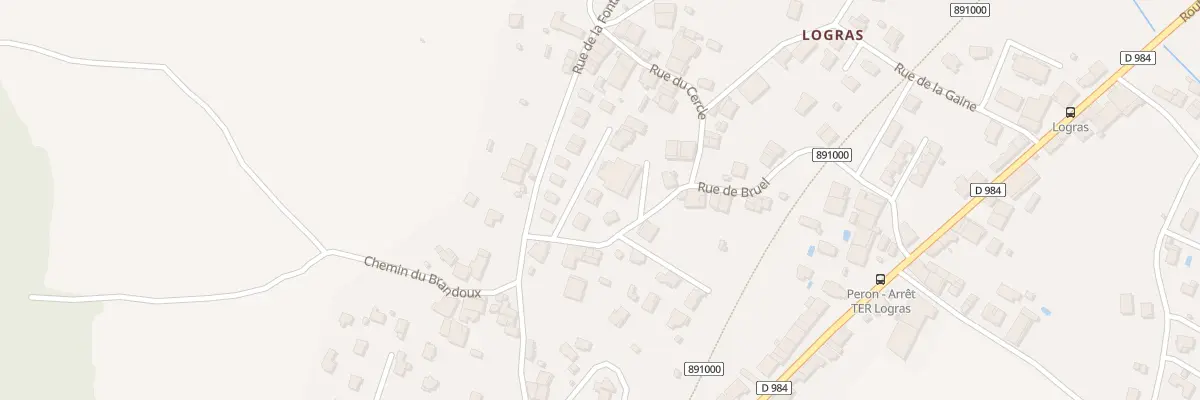 Plan du 376 Rue de Bruel à Péron