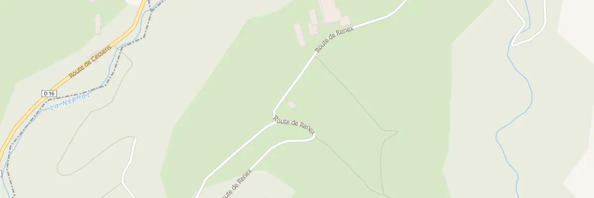 Plan du 1228 Rte de Renex à Massingy