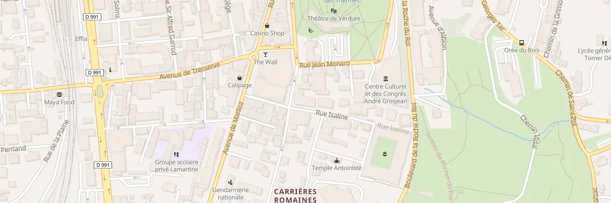 Plan du 9 Rue Victor Hugo à Aix-les-Bains