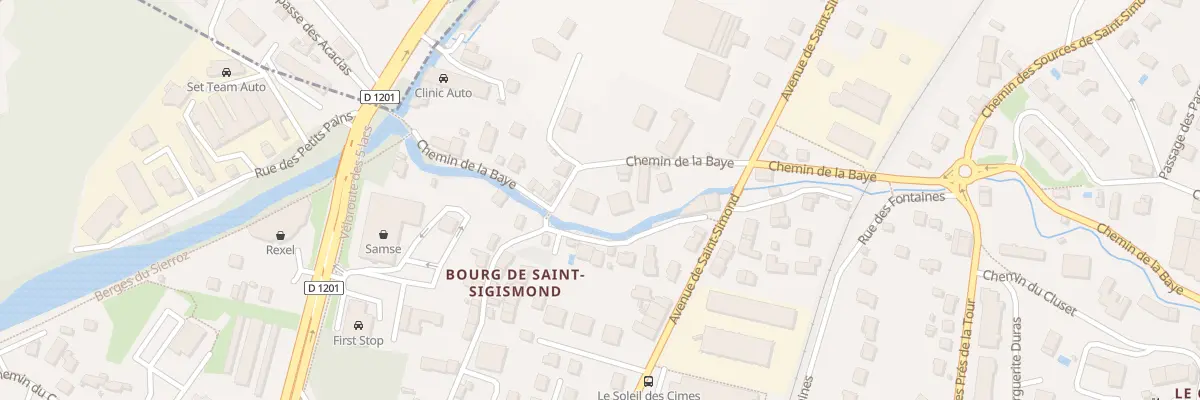 Plan du 230 Che de la Baye à Aix-les-Bains