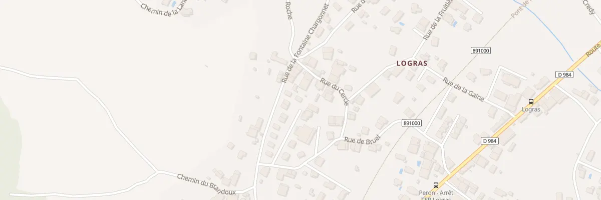Plan du 380 Rue de Bruel à Péron