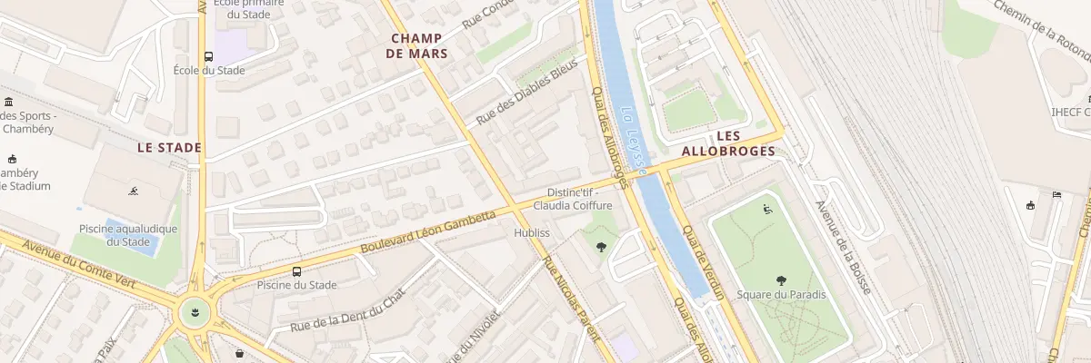 Plan du 10 Bd Léon Gambetta à Chambéry