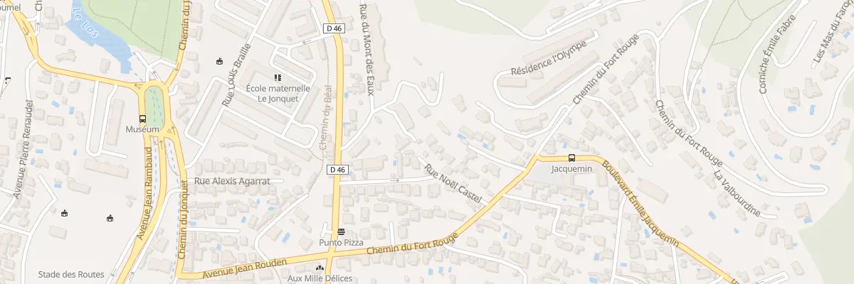 Plan du 12 Rue Noel Castel à Toulon