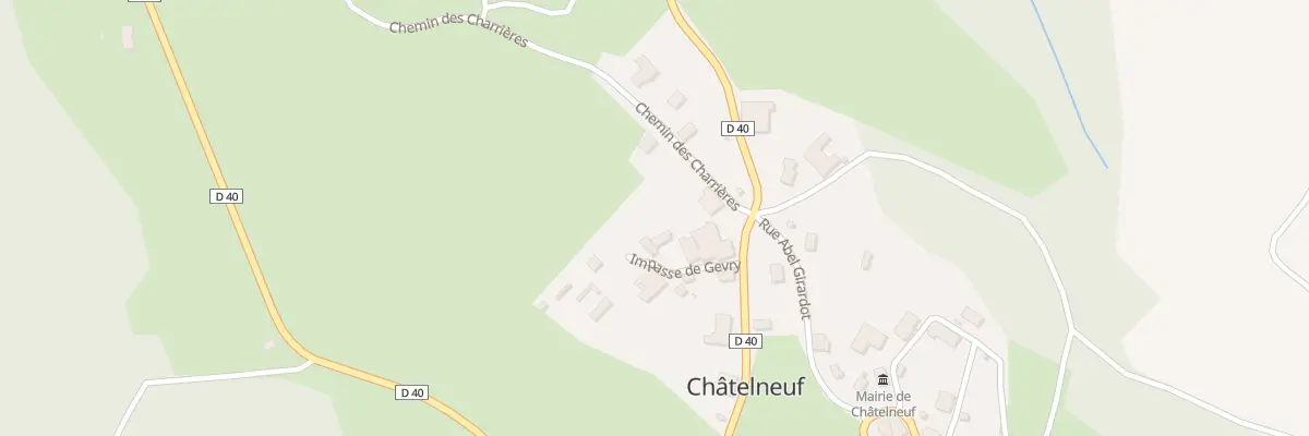 Plan du 40 Imp de Gevry à Châtelneuf