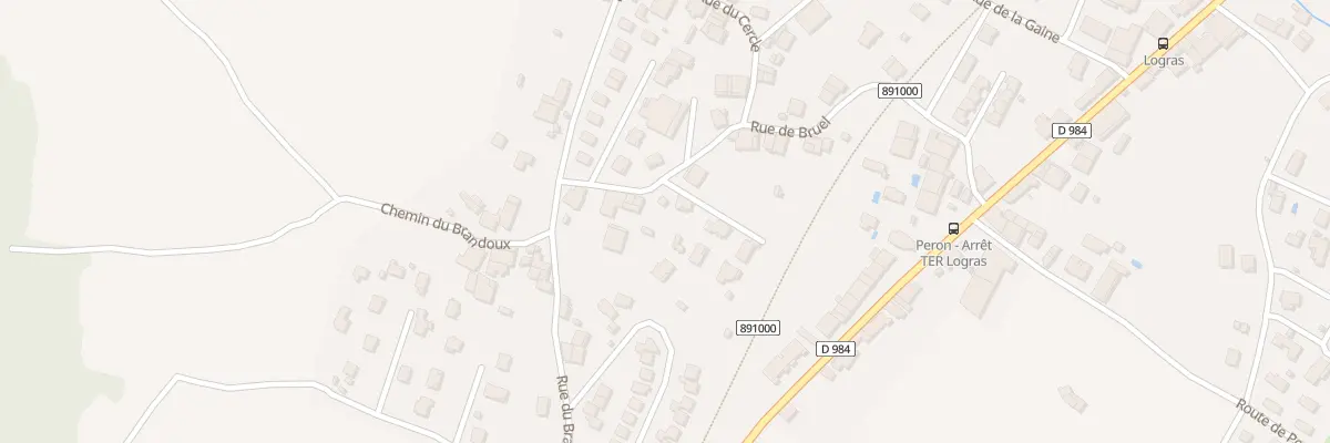 Plan du 325 Rue de Bruel à Péron