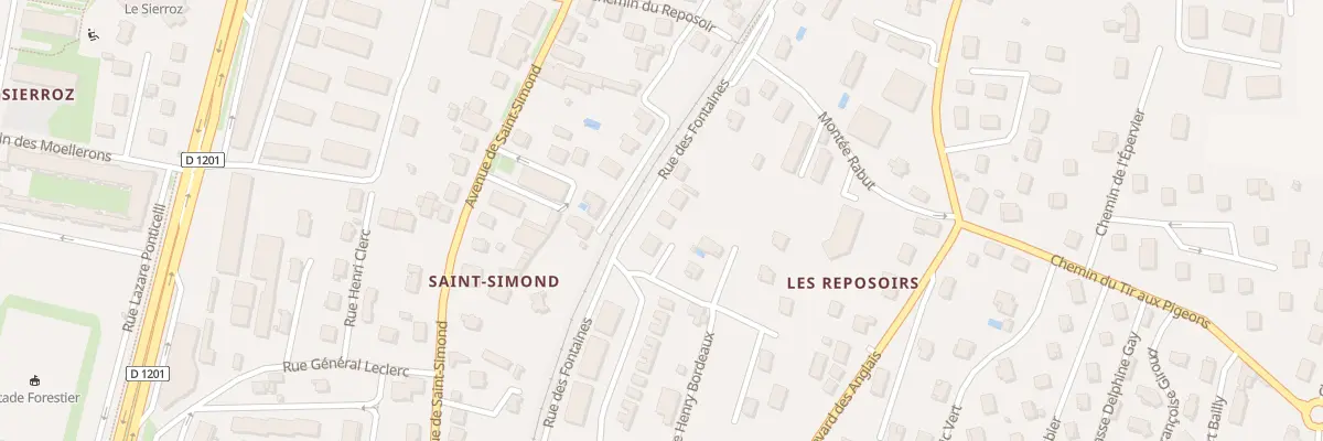 Plan du 108 Rue des Fontaines à Aix-les-Bains