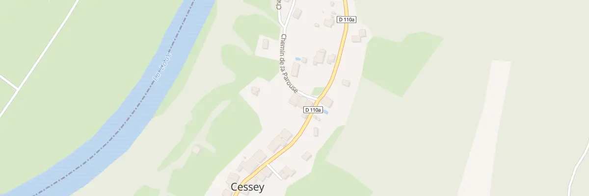 Plan du 5007 Au Village à Cessey