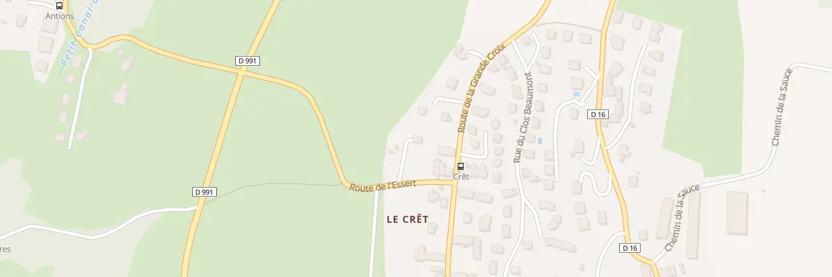 Plan du 52 Rte de l’Essert à Sonnaz