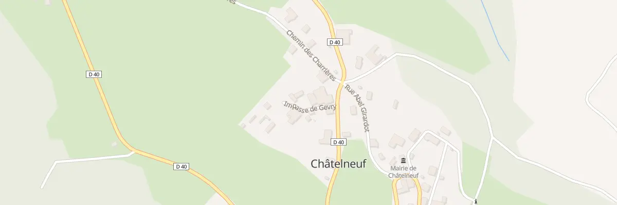 Plan du 36 Imp de Gevry à Châtelneuf