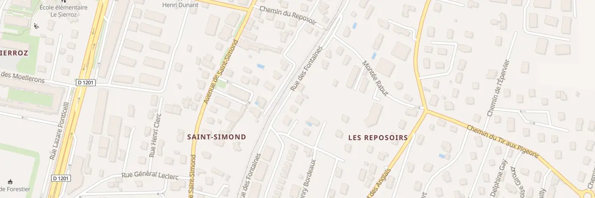 Plan du 110 Rue des Fontaines à Aix-les-Bains