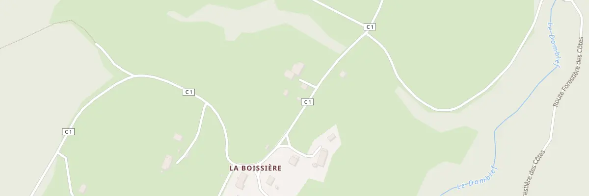 Plan du 1 Ham de la Boissiere à La Chaux-du-Dombief