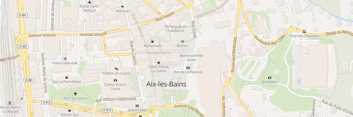 Plan du 18 Sq du Temple de Diane à Aix-les-Bains