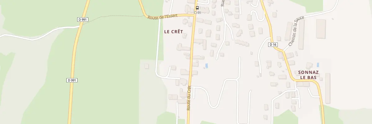 Plan du 737 Rte du Crêt à Sonnaz