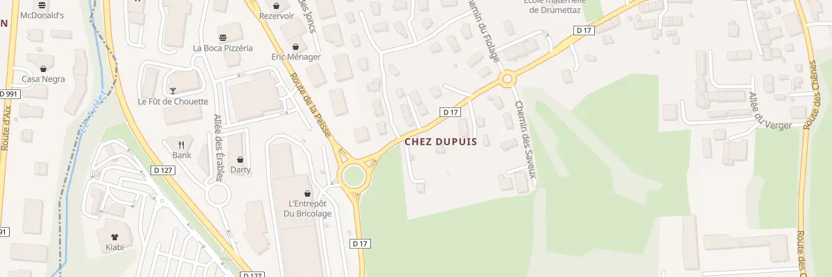 Plan du 499 Rte des Vernes à Drumettaz-Clarafond