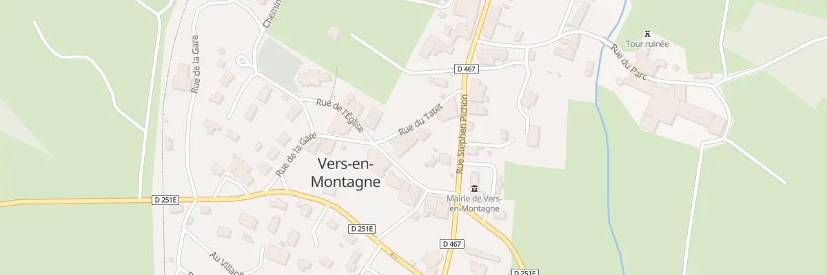 Plan du 60 Rue du Tatet à Vers-en-Montagne