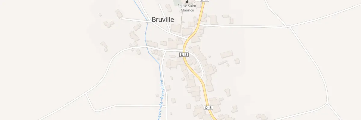 Plan du 1 Rue de la Fontaine à Bruville