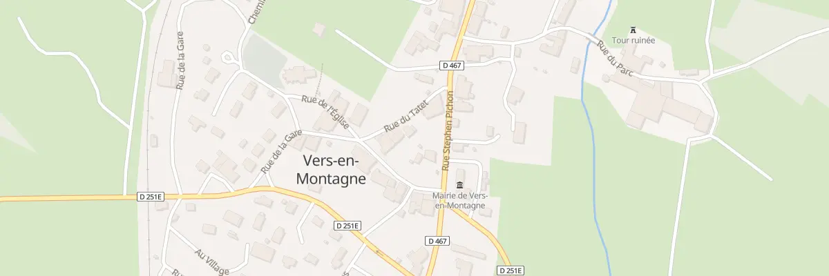 Plan du 61 Rue du Tatet à Vers-en-Montagne