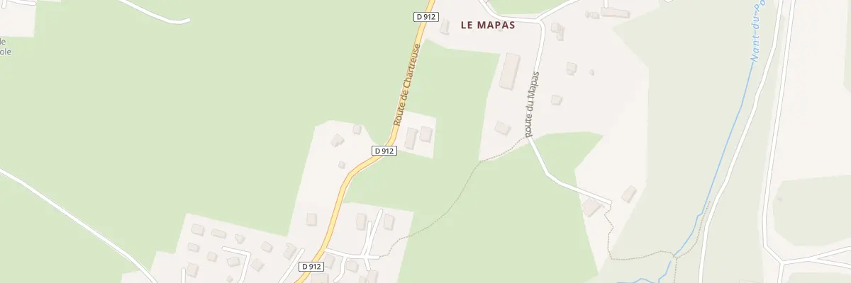 Plan du 1825 Rte de Chartreuse à Montagnole