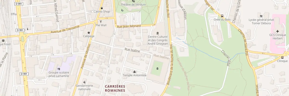 Plan du 12 Rue Jean Monard à Aix-les-Bains
