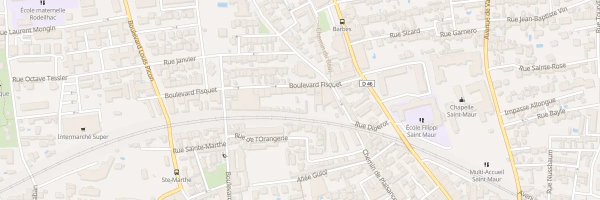 Plan du 13 Bd Fisquet à Toulon