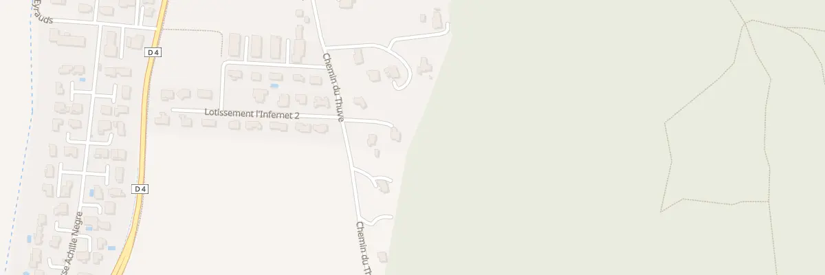 Plan du 521 Che du Thuve à Oraison