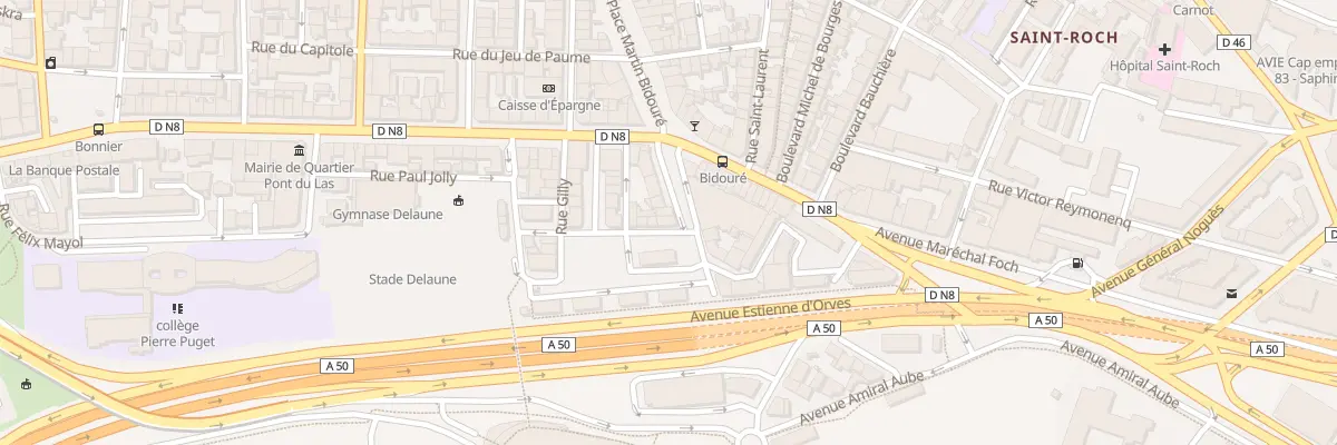 Plan du 9 Rue Fernand Sardou à Toulon