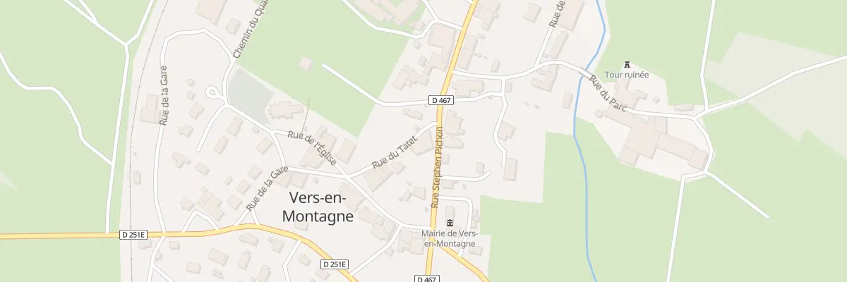 Plan du 35 Rue Stephen Pichon à Vers-en-Montagne