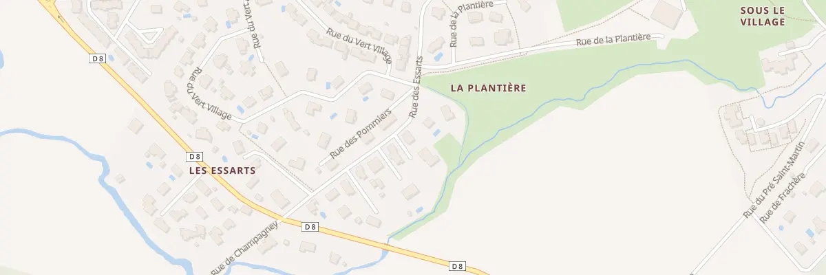 Plan du 14 Rue des Essarts à Pelousey