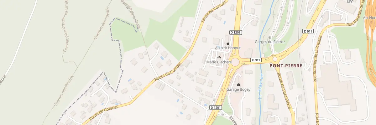 Plan du 279 Rte de Corsuet à Grésy-sur-Aix