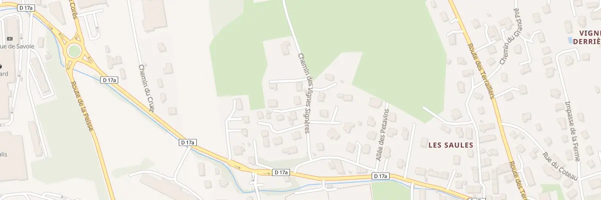 Plan de Vigne Signiere à Drumettaz-Clarafond