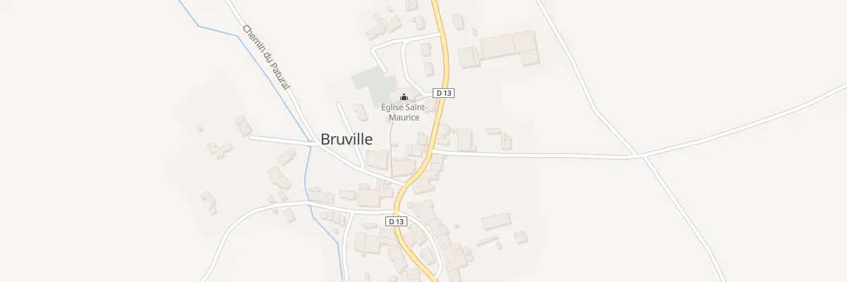 Plan du 7 Rue de l’Eglise à Bruville