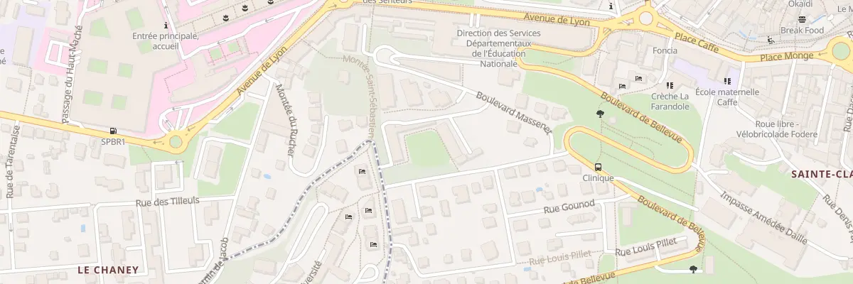 Plan du 28 Che du Chaney à Chambéry