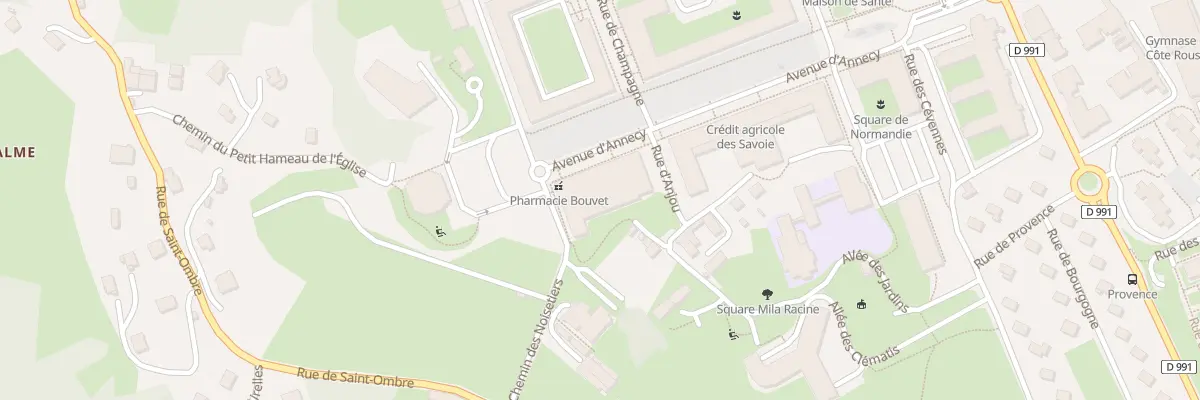 Plan du 25 Rue des Flandres à Chambéry