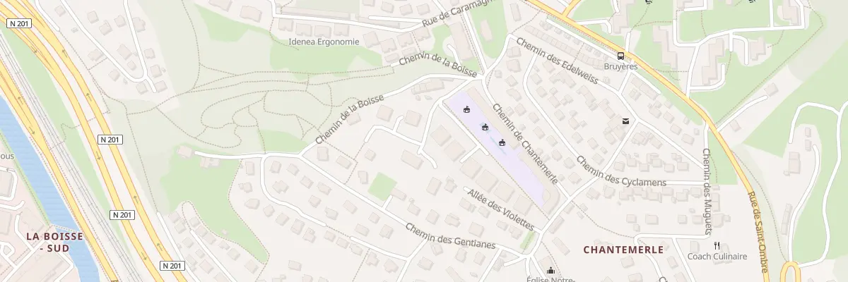 Plan du 567 Che de Chantemerle à Chambéry