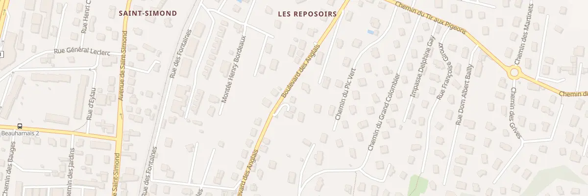 Plan du 92 Bd des Anglais à Aix-les-Bains