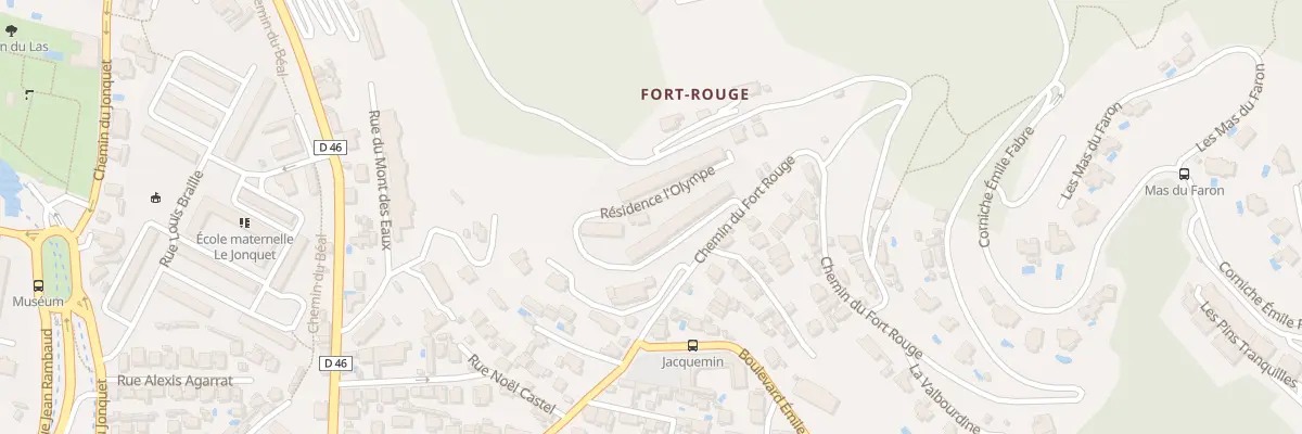 Plan du 409 Che du Fort Rouge à Toulon