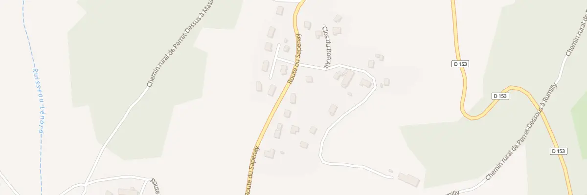 Plan du 227 Rte du Sapeney à Massingy