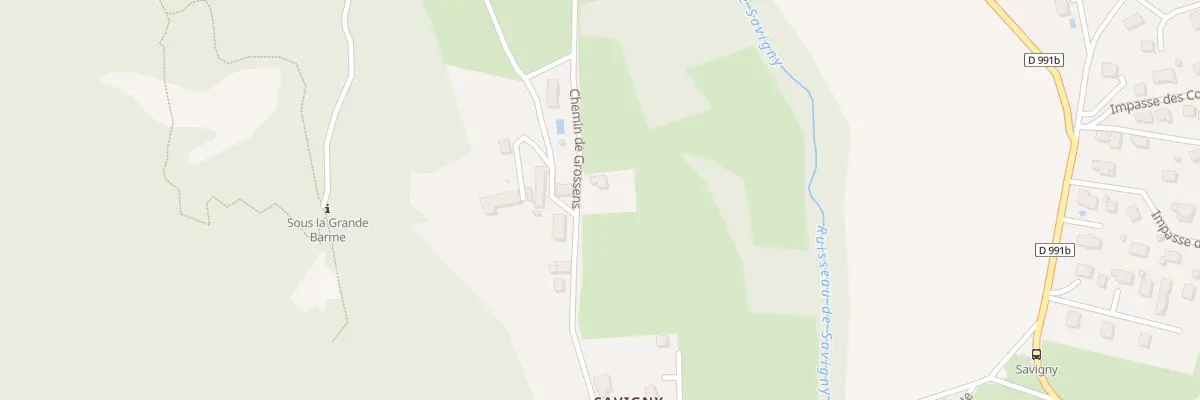 Plan du 240 Che de Grossens à La Biolle