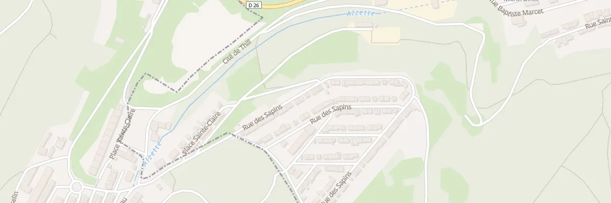 Plan du 40 Rue des Sapins à Villerupt