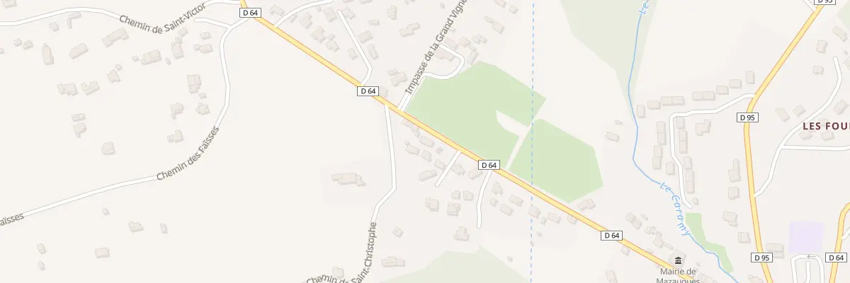 Plan du 427 Rue du General de Gaulle à Mazaugues