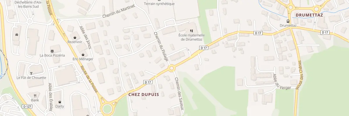 Plan du 28 Che du Fiolage à Viviers-du-Lac