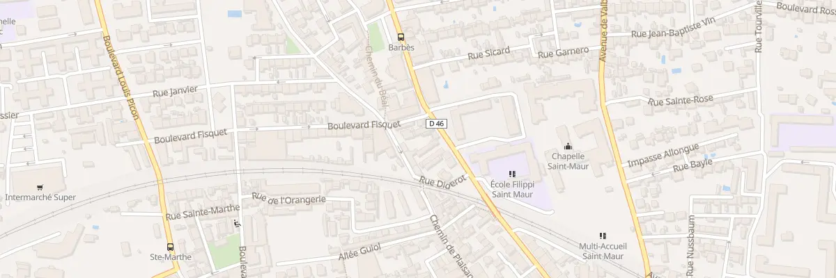 Plan du 54 Rte de Plaisance à Toulon