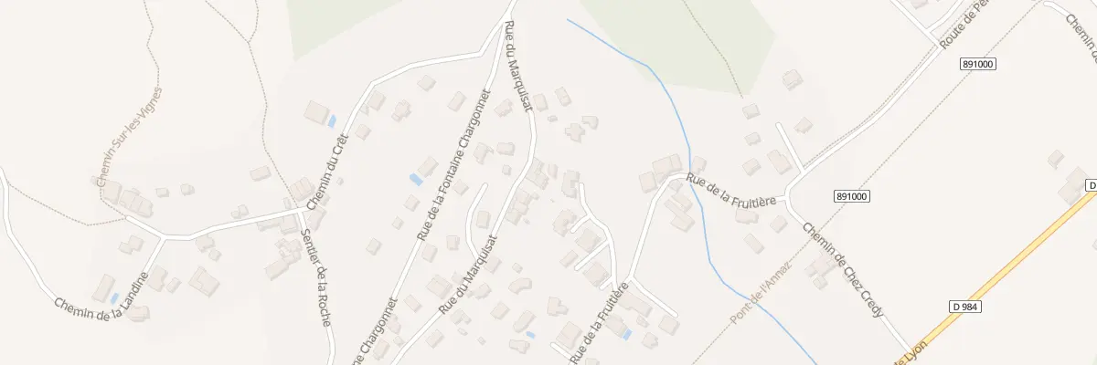 Plan du 282 Rue du Marquisat à Péron
