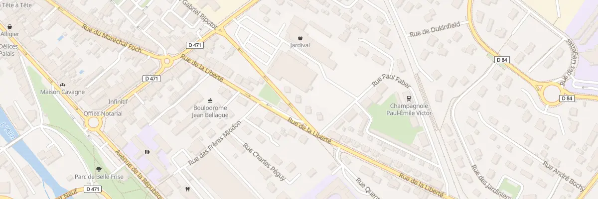 Plan du 6 Rue du Petit Tram à Champagnole
