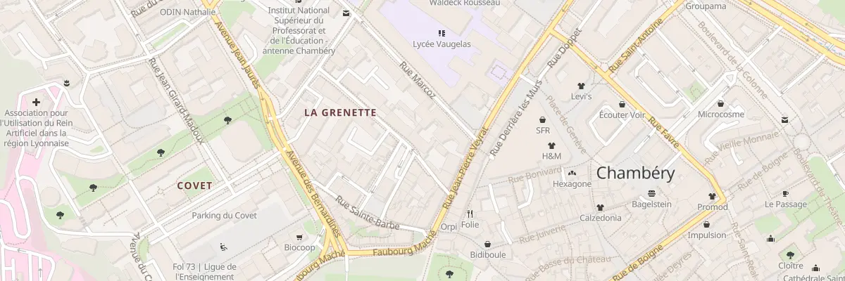Plan du 68 Rue Paul Bert à Chambéry